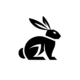 Hasenfigur Logo weiß